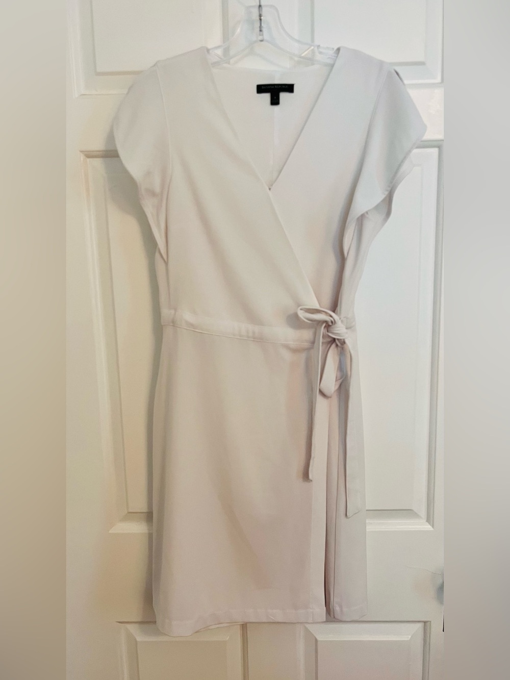 Banana Republic Soft white Wrap Midi Dress